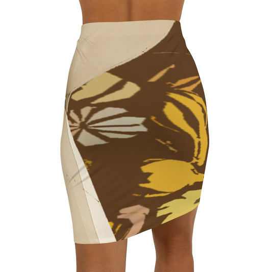 Brown Women's Mini Skirt