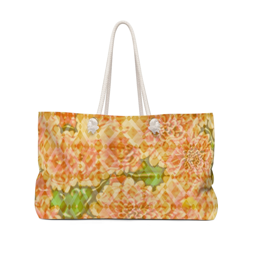 Faded Floral Weekender Bag