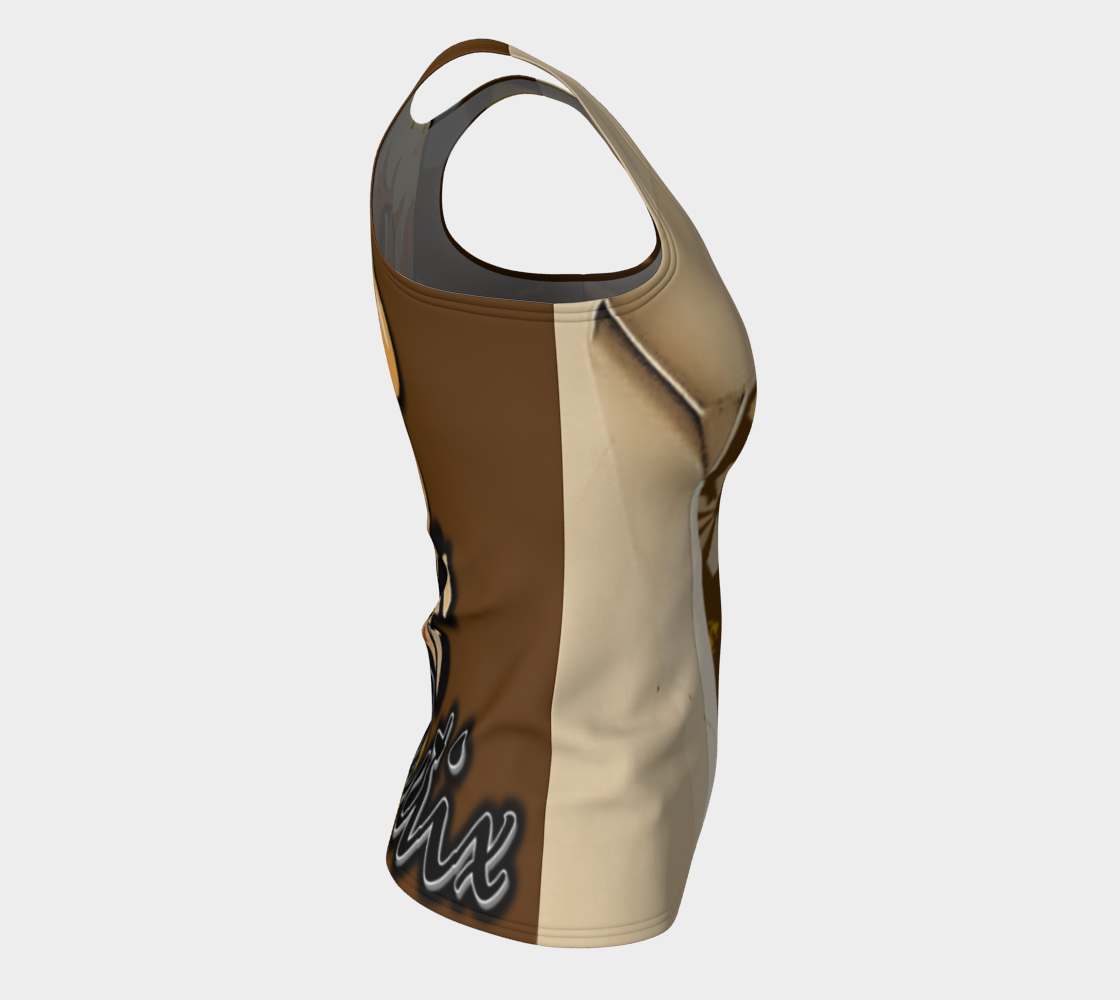 Brown Fitted Tank Top