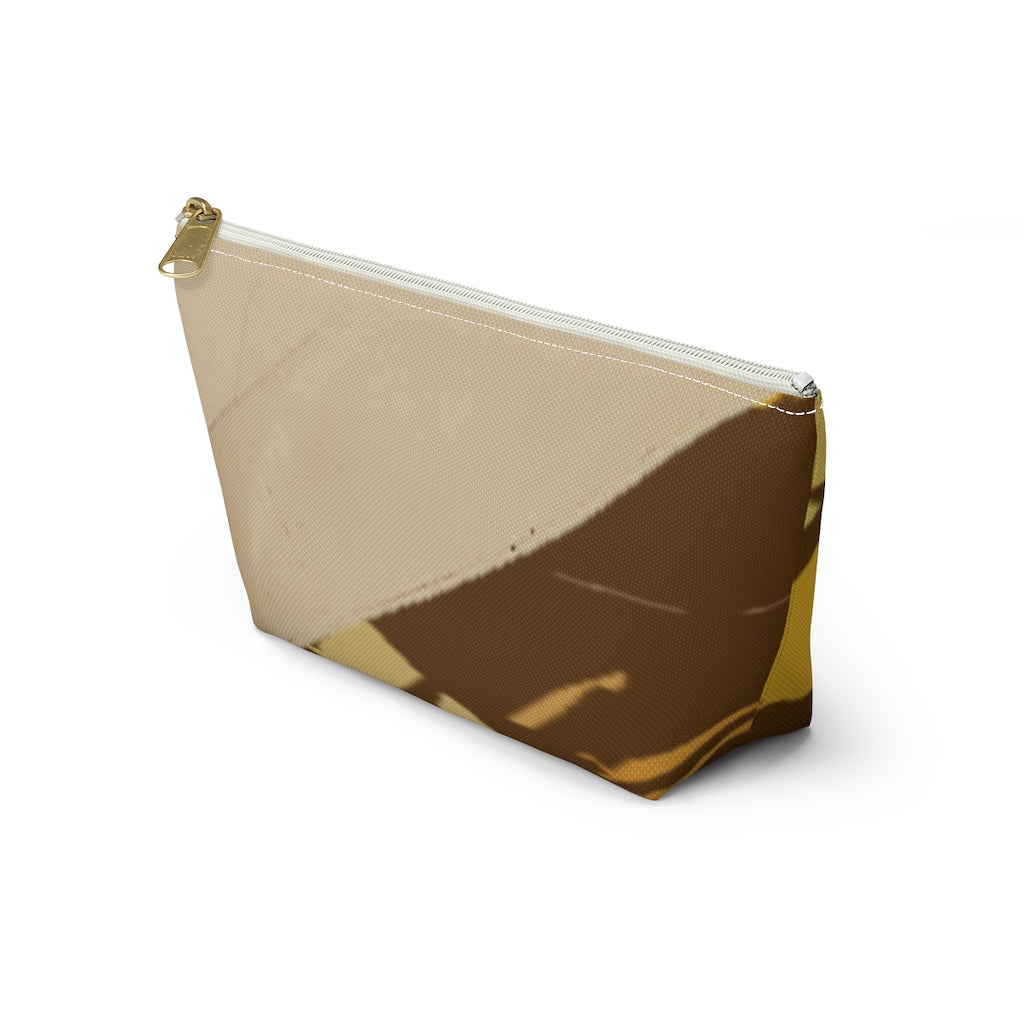 Brown Accessory Pouch w T-bottom