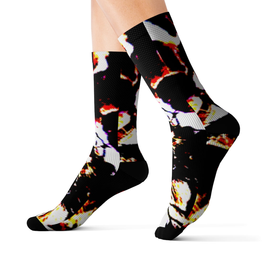 Floral Sublimation Socks