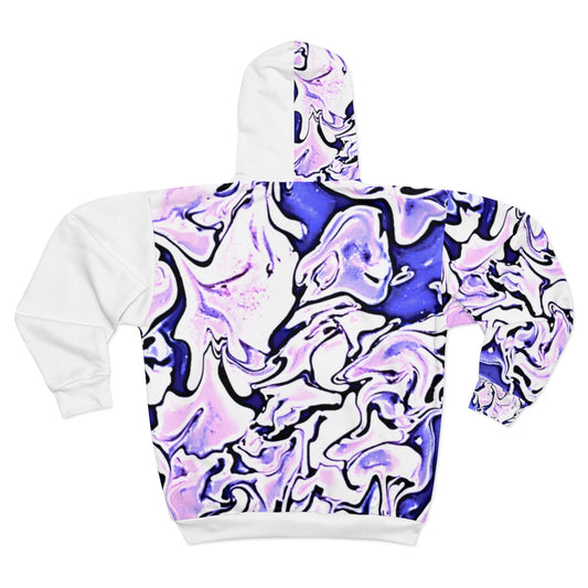 CDEJ Purple Marble Zip Hoodie