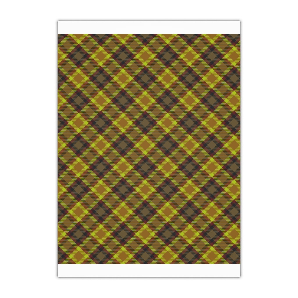 Plaid Gift Wrapping Paper Sheets, 1pcs