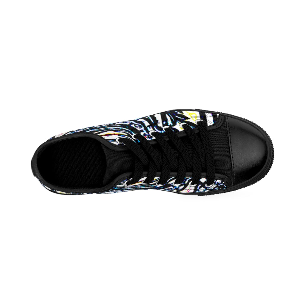 Faux Baroque Print Women's Sneakers