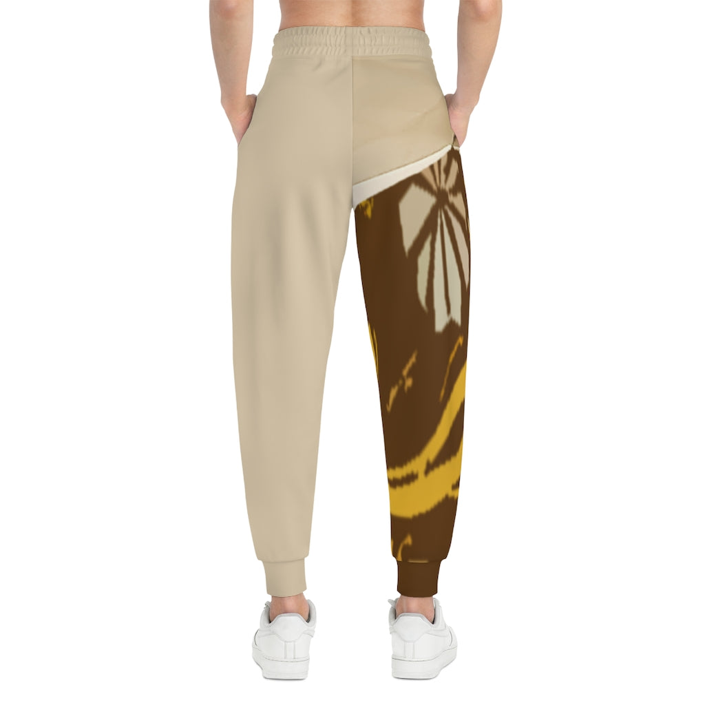 Brown Athletic Joggers (AOP)