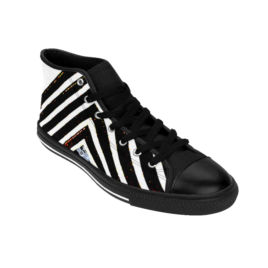 Stipped Women's High-top Sneakers