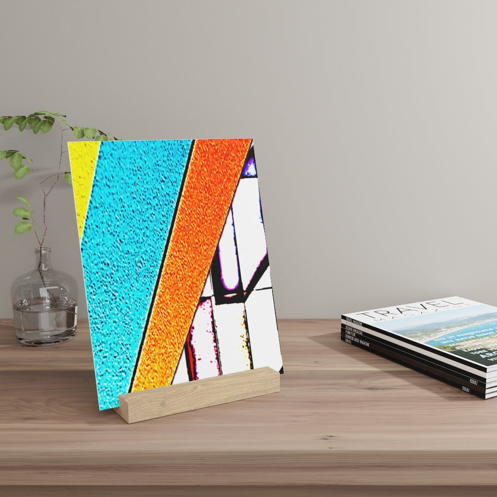 Abstract Gallery Board with Stand