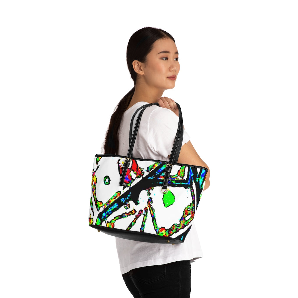 Painted Money PU Leather Shoulder Bag