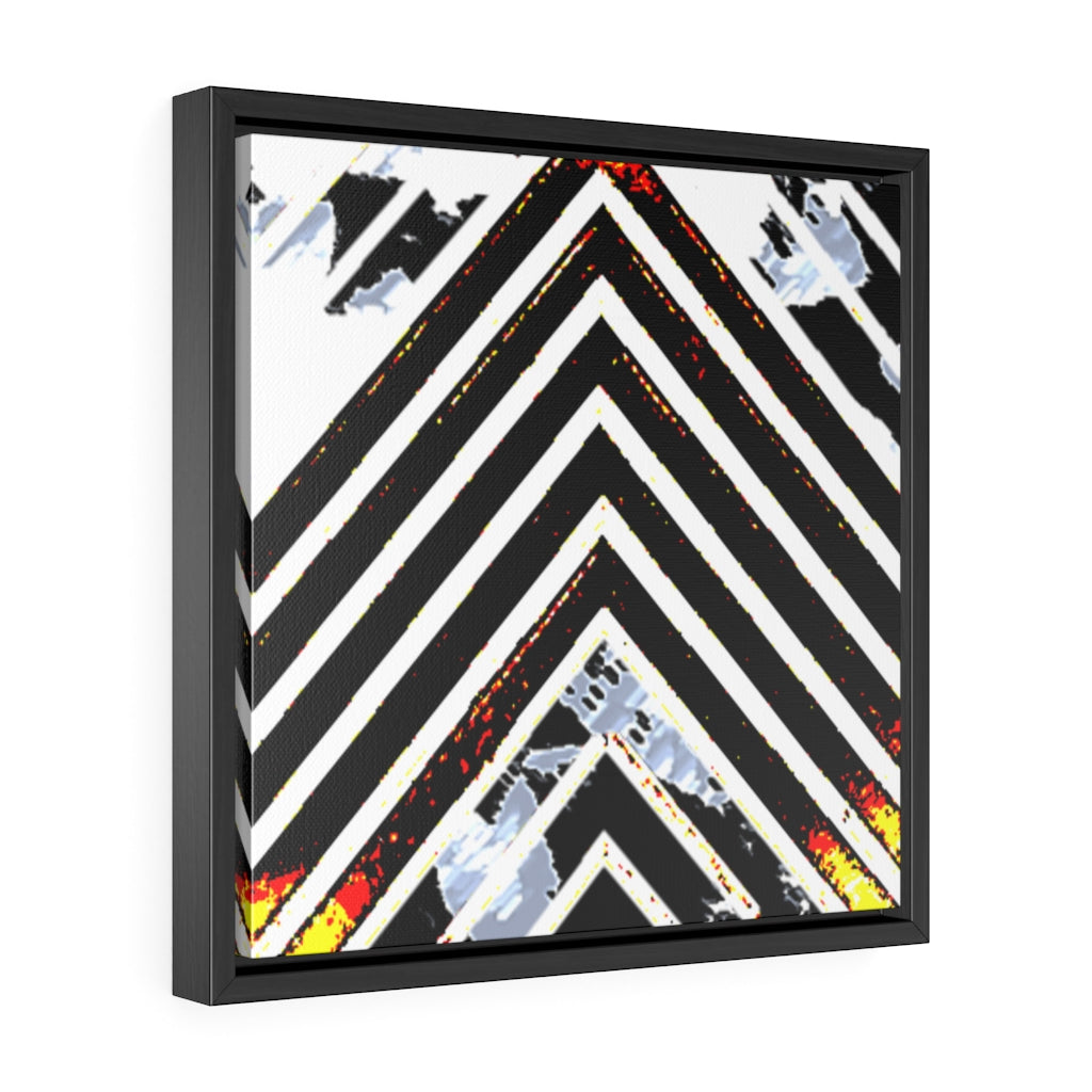 Stripped Gallery Canvas Wraps, Square Frame