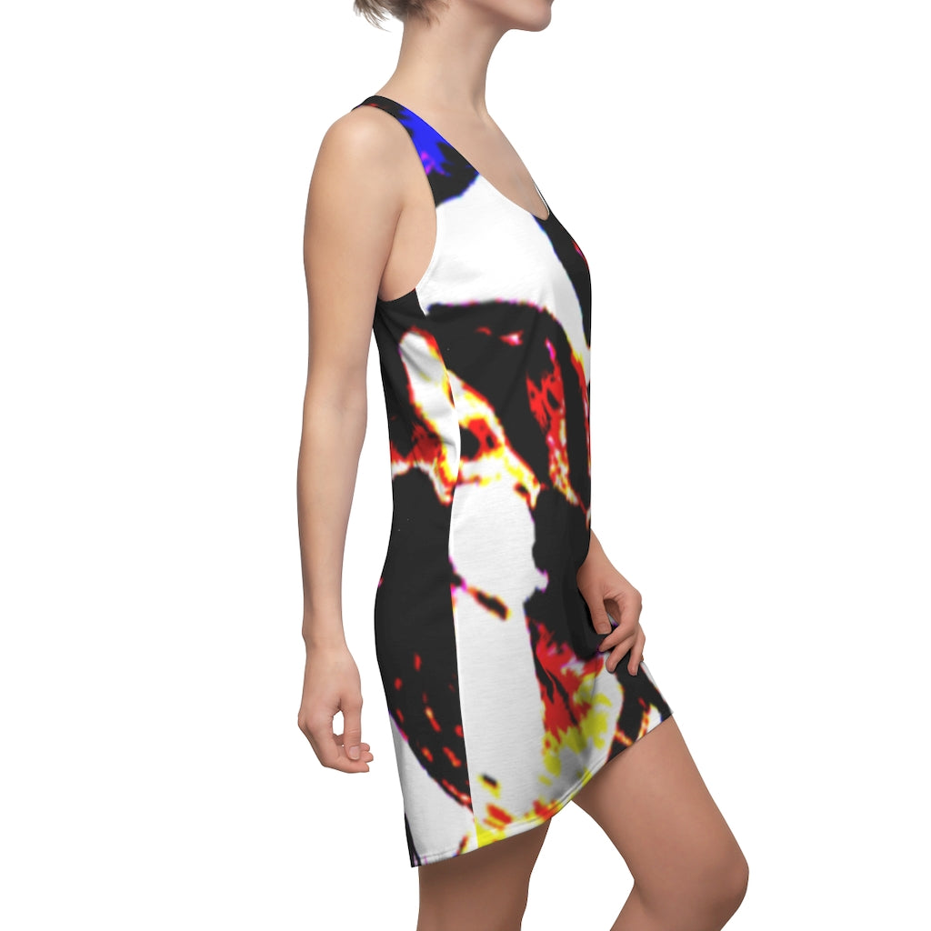 Floral Women's Cut & Sew Racerback Dress