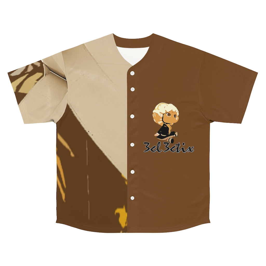 Brown Men's Baseball Jersey