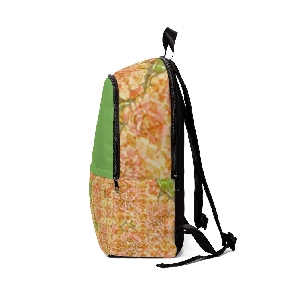 Faded Floral Unisex Fabric Backpack