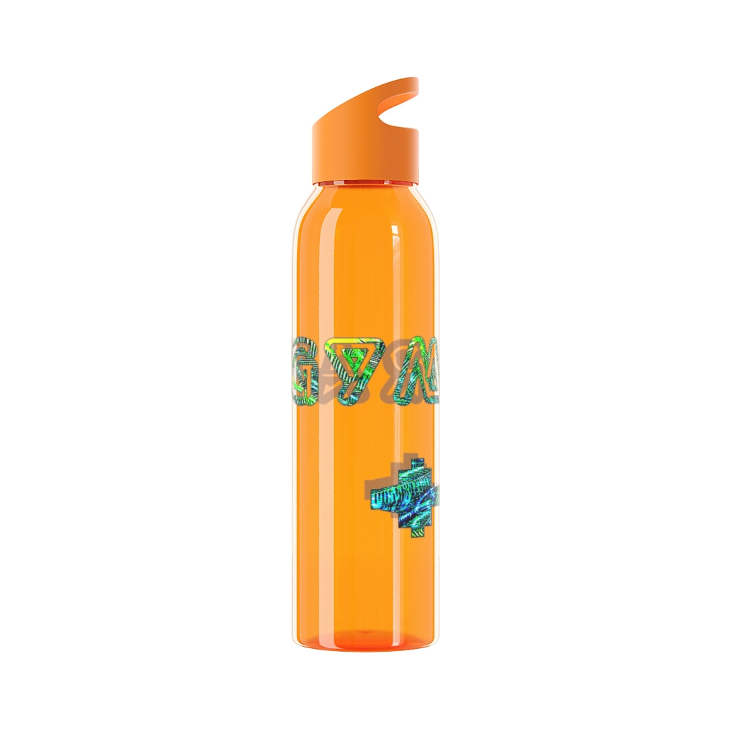 Graphic "Gym Rat" Sky Water Bottle