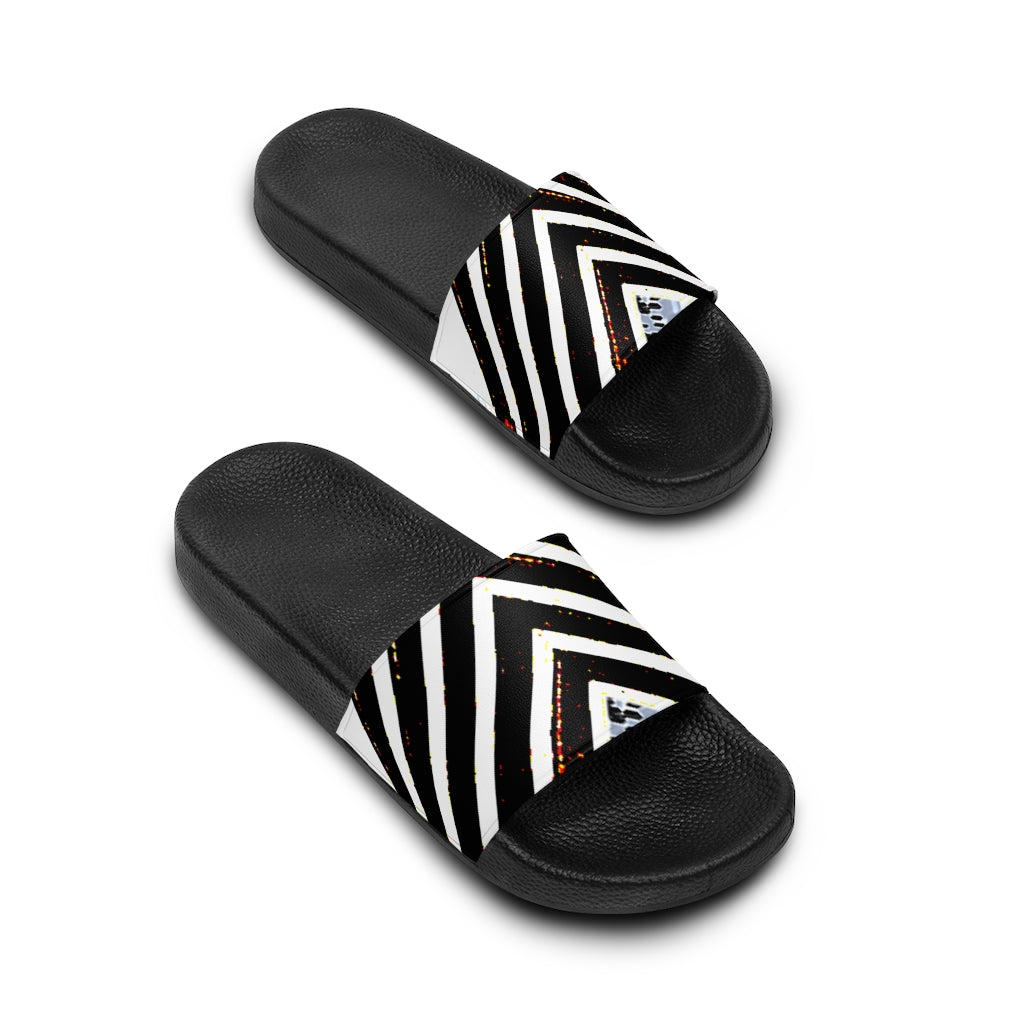 Stripped Women's Slide Sandals