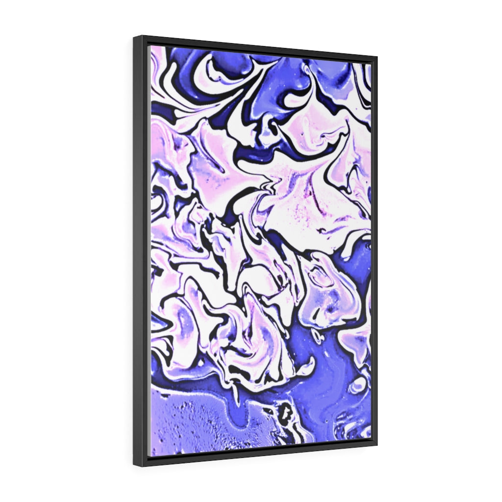 CDEJ Purple Marble Gallery Canvas Wraps, Vertical Frame