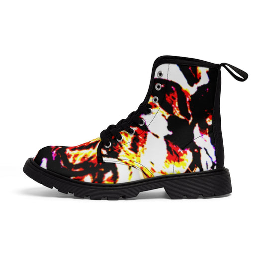 Floral Women's Canvas Boots