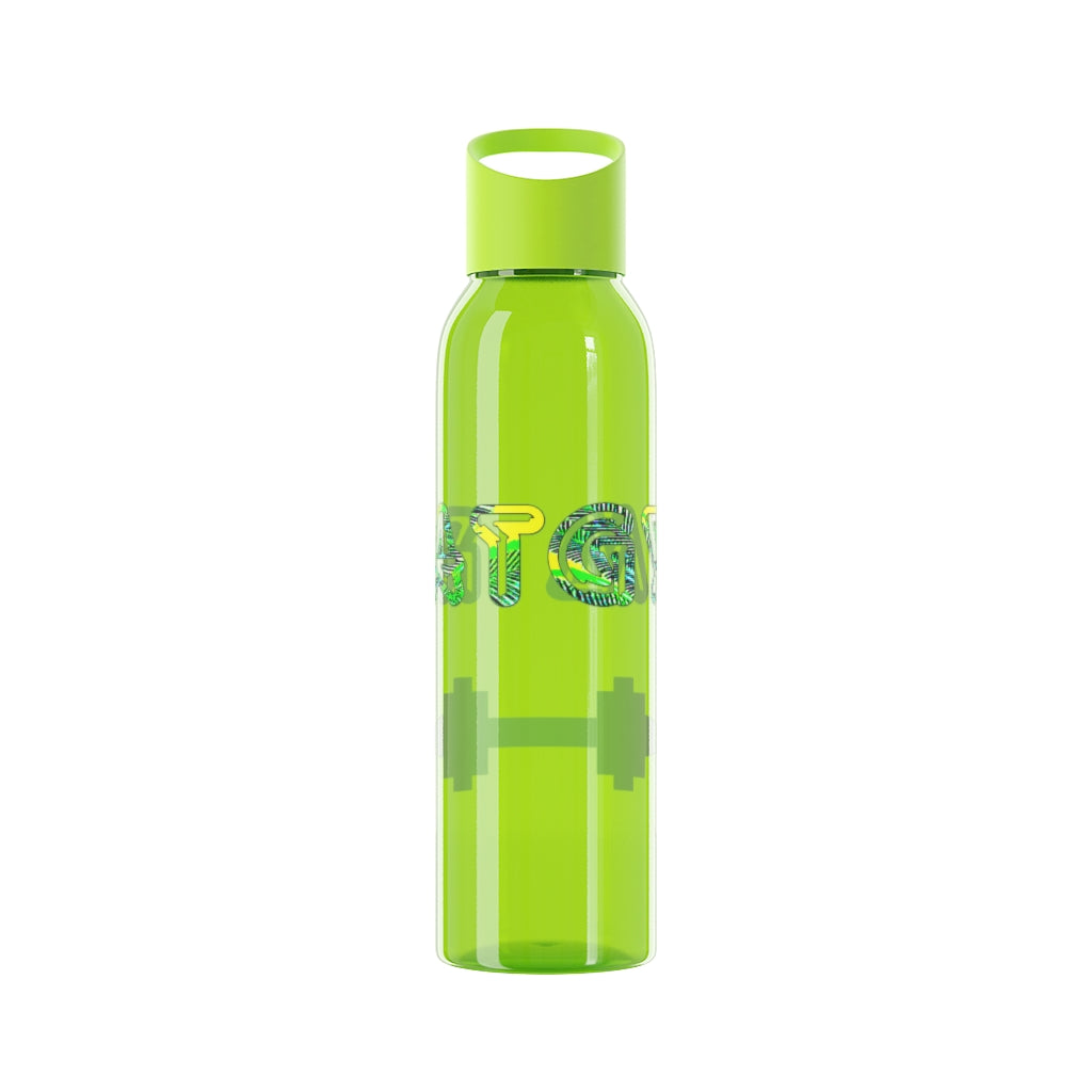 Graphic "Gym Rat" Sky Water Bottle