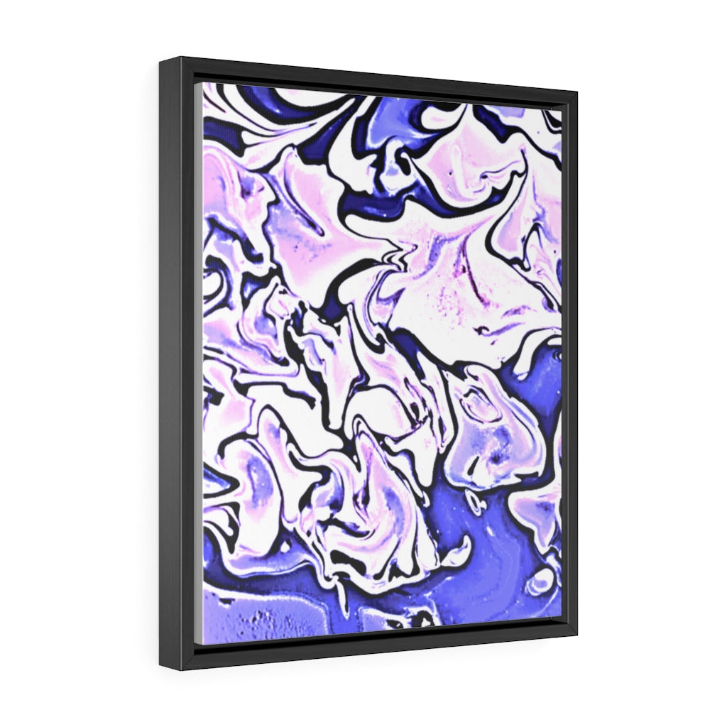 CDEJ Purple Marble Gallery Canvas Wraps, Vertical Frame