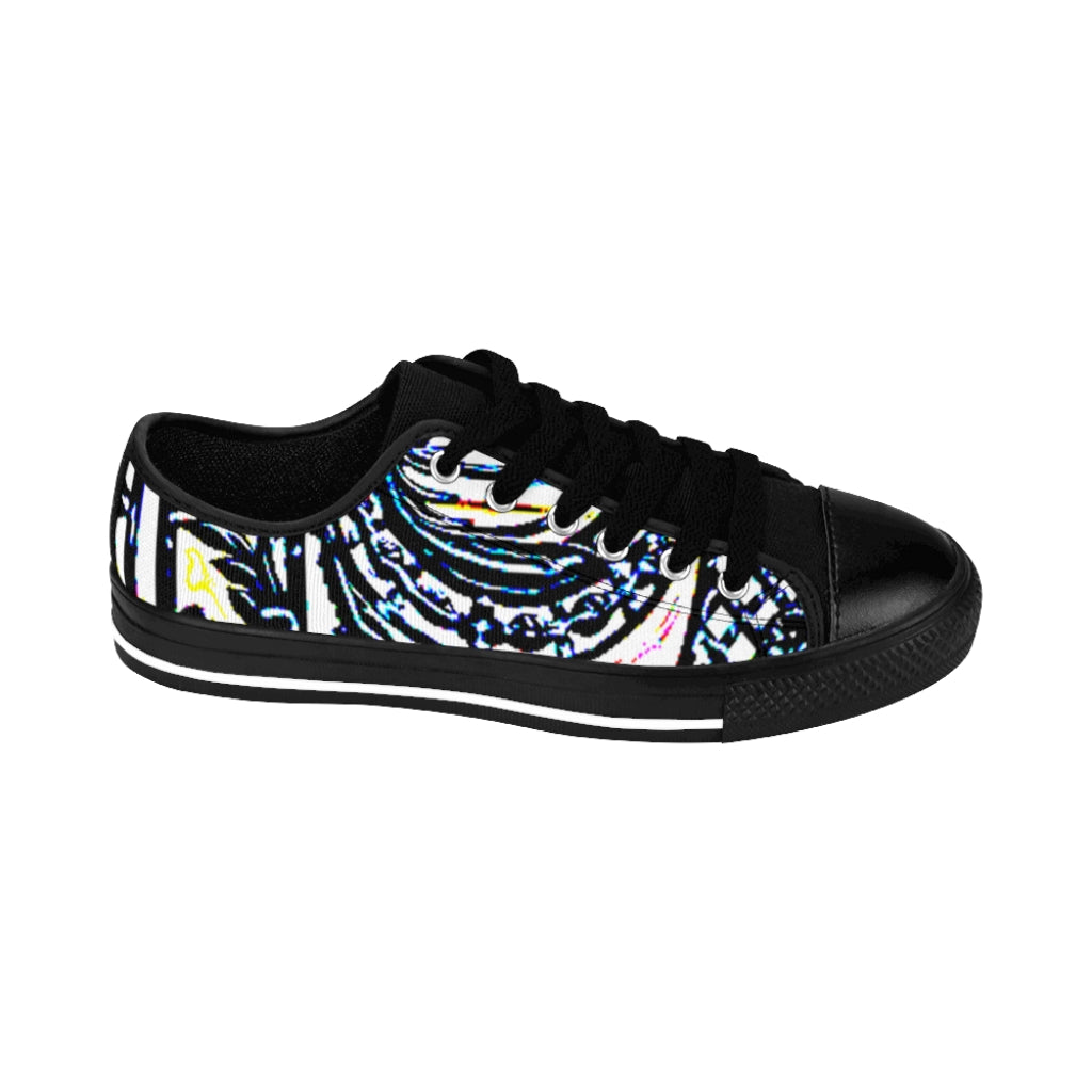 Faux Baroque Print Women's Sneakers