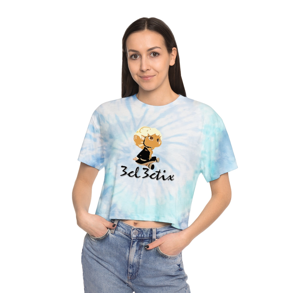 Branded Women's Tie-Dye Crop Tee