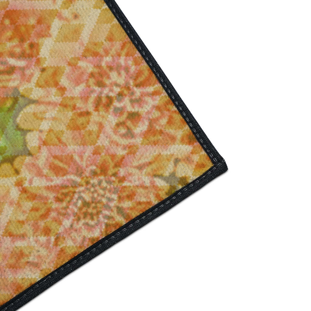 Floral Heavy Duty Floor Mat