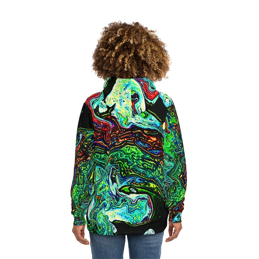 CDEJ Green Marble AOP Fashion Hoodie