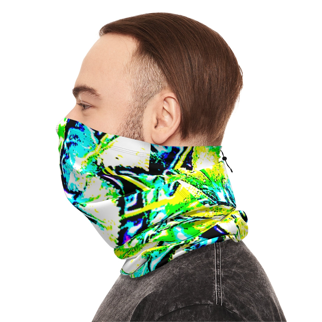 Neon Neck Gaiter With Drawstring