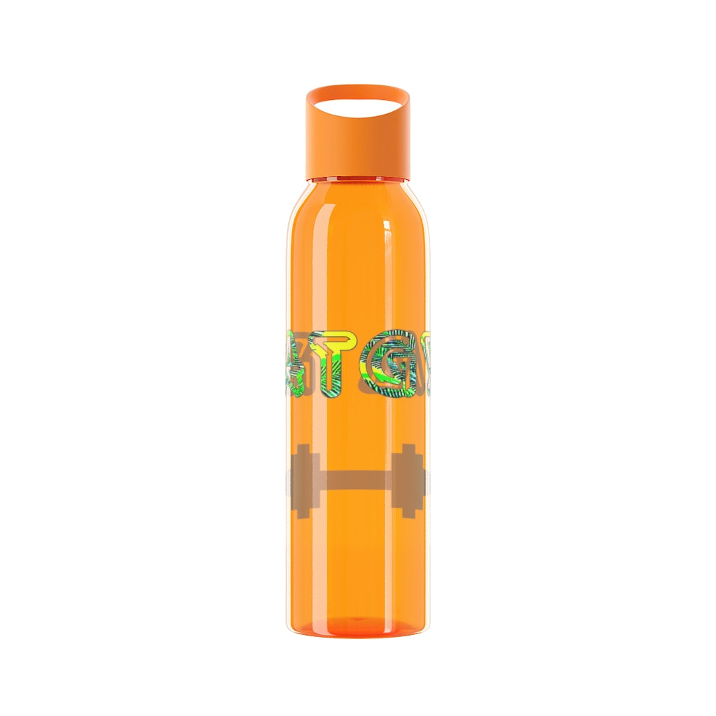 Graphic "Gym Rat" Sky Water Bottle