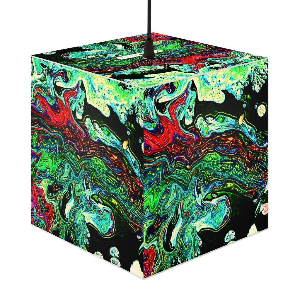 CDEJ Green Marble Light Cube Lamp