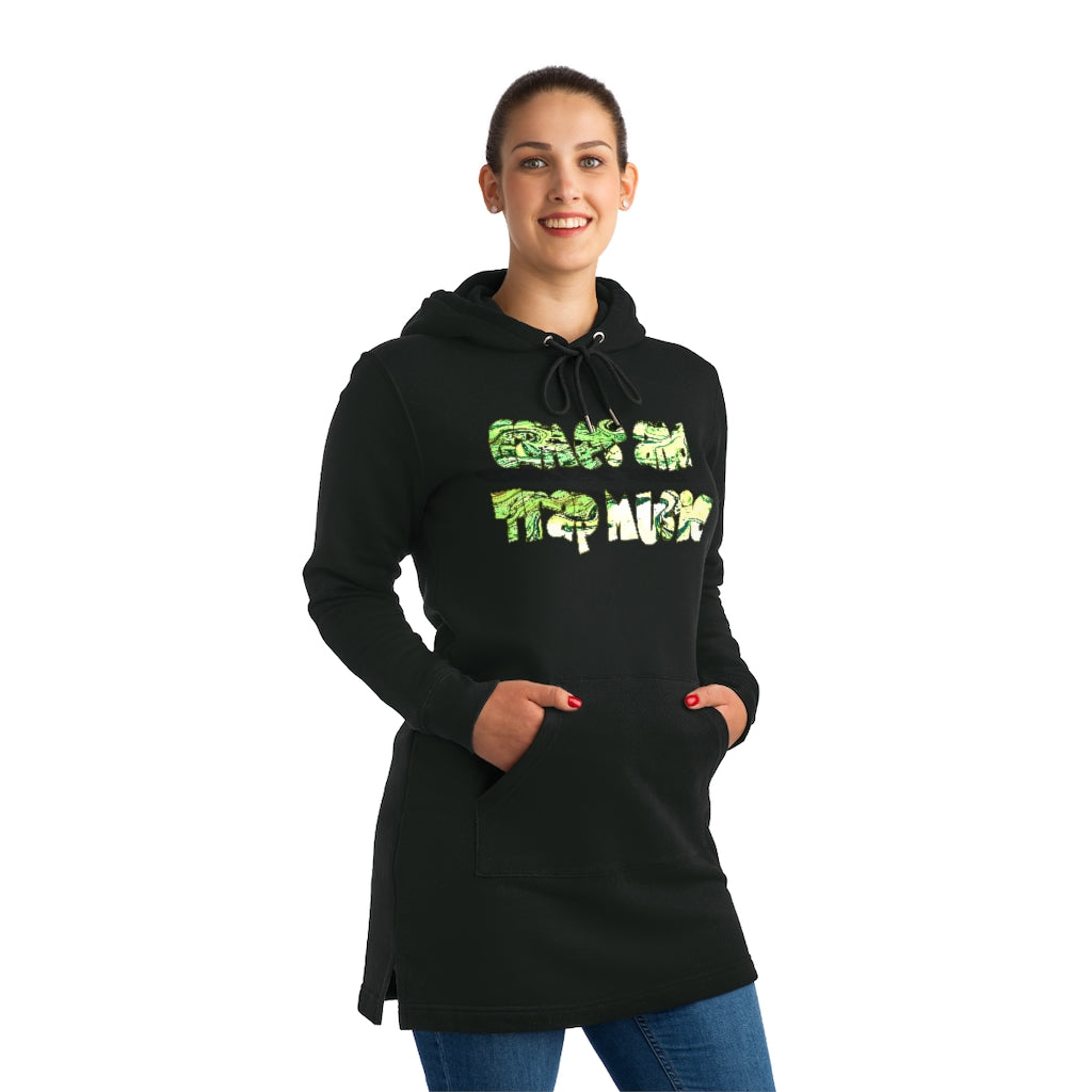 Graphic "Games and Trap Music"  Streeter Hoodie Dress