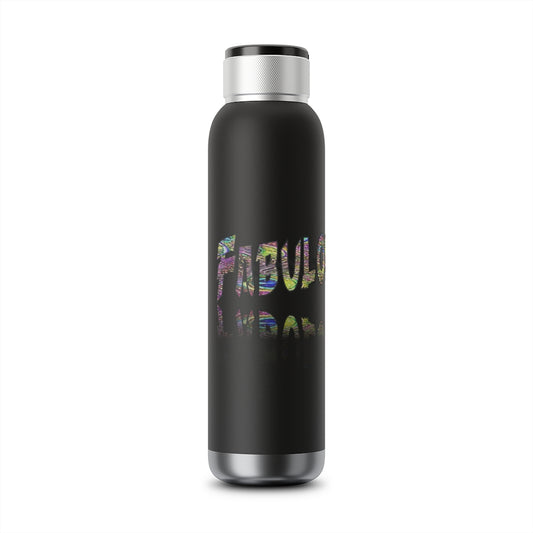 Graphic "Fabulous Nerd" Soundwave Copper Vacuum Audio Bottle 22oz