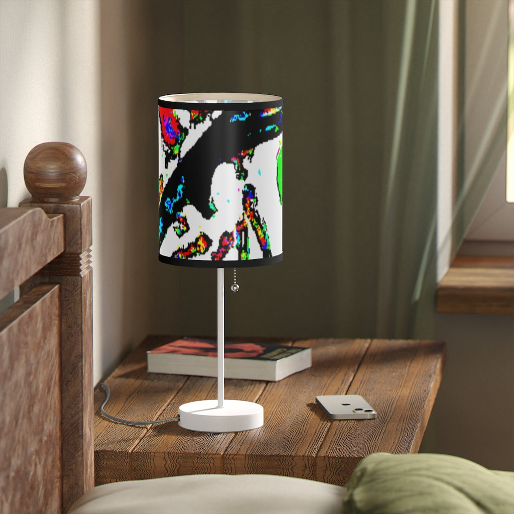 Painted Money Lamp on a Stand, US|CA plug