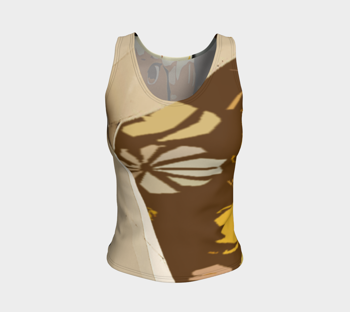 Brown Fitted Tank Top