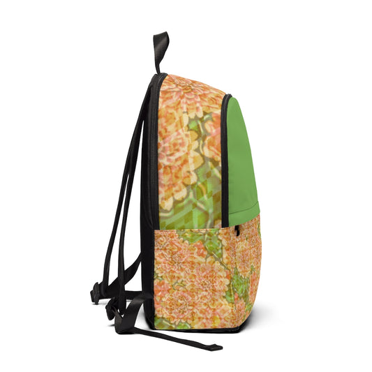 Faded Floral Unisex Fabric Backpack