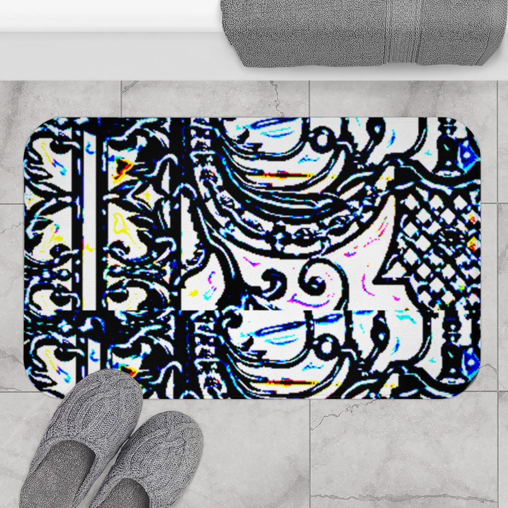 Faux Baroque Bath Mat