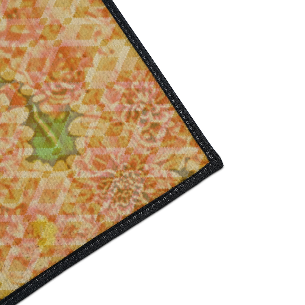 Floral Heavy Duty Floor Mat