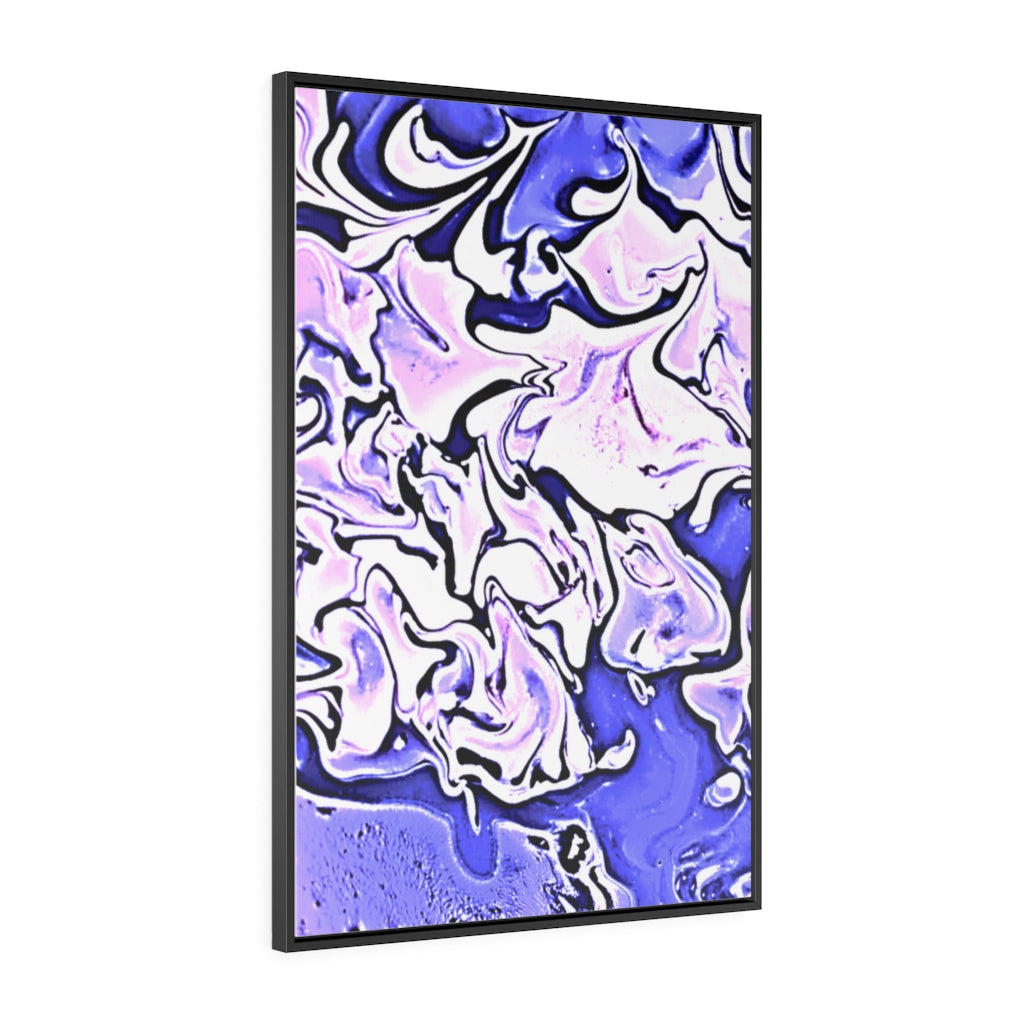 CDEJ Purple Marble Gallery Canvas Wraps, Vertical Frame