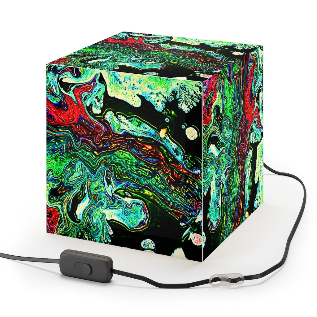 CDEJ Green Marble Light Cube Lamp