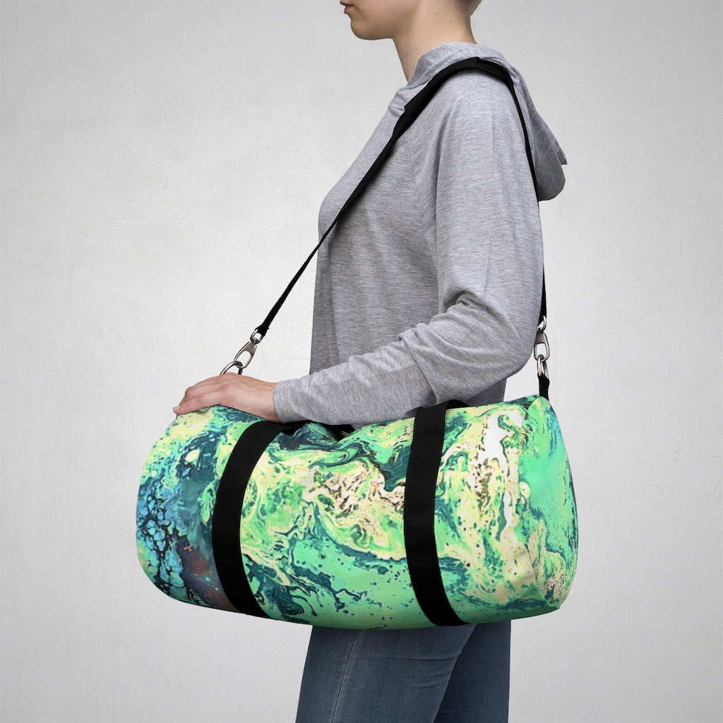 CDEJ Green Marble Duffel Bag