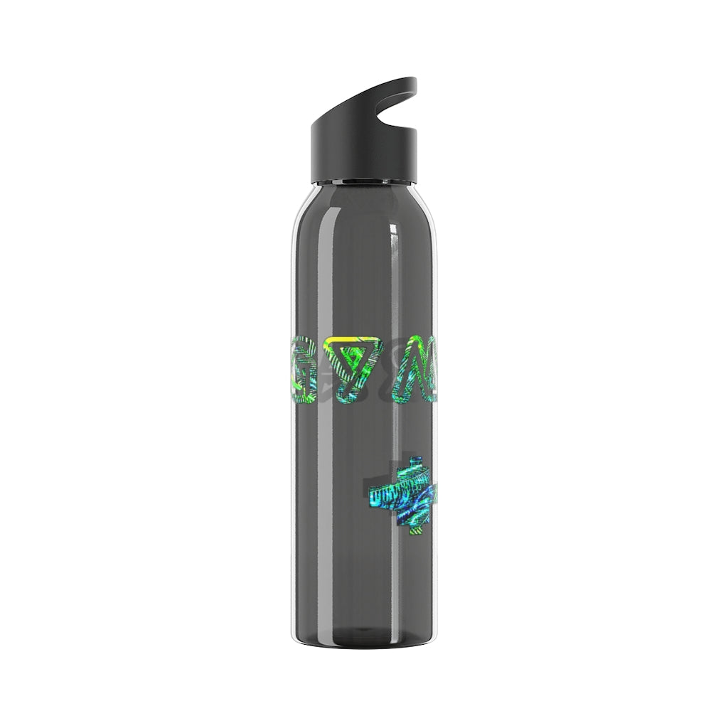 Graphic "Gym Rat" Sky Water Bottle