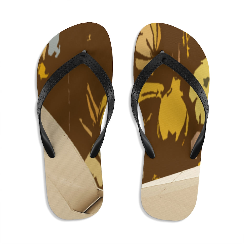 Brown Unisex Flip-Flops