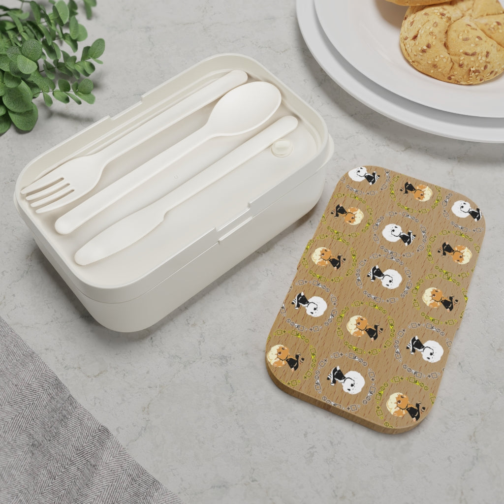 Logo Patterned Bento Lunch Box