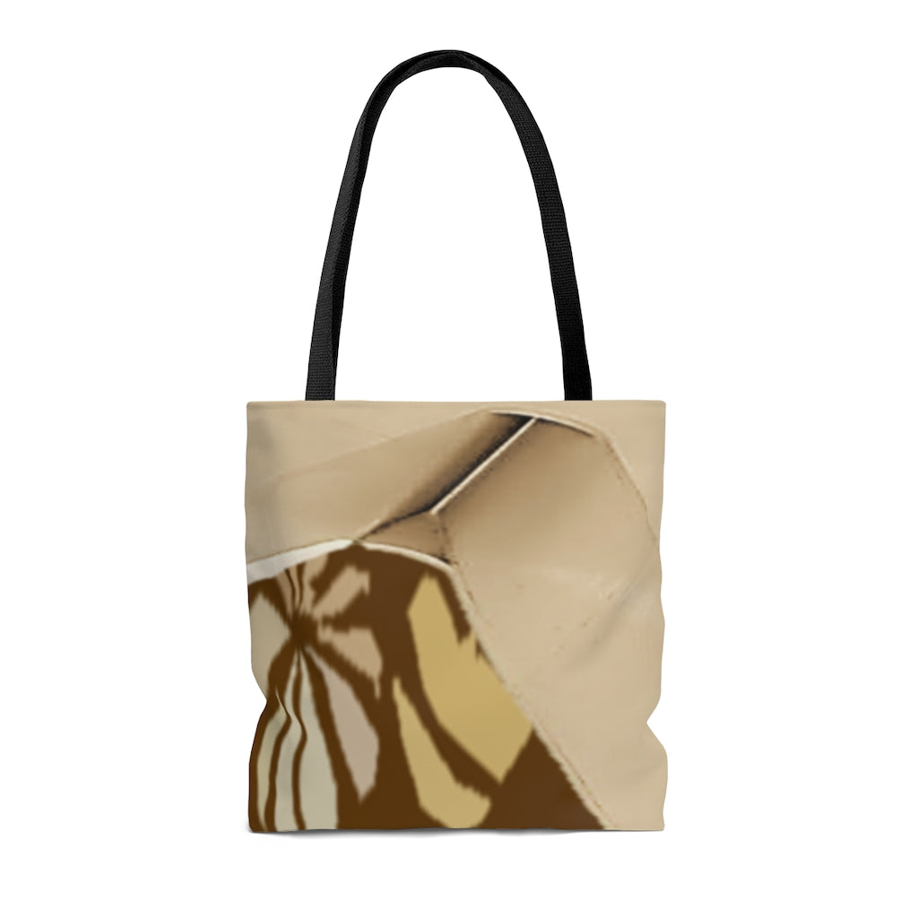 Brown AOP Tote Bag