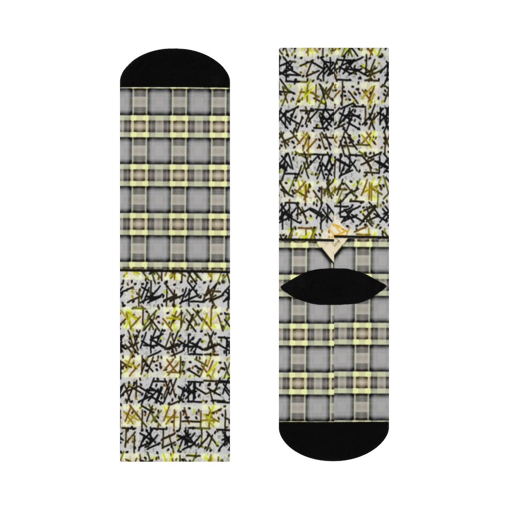 Patchwork DTG Crew Socks