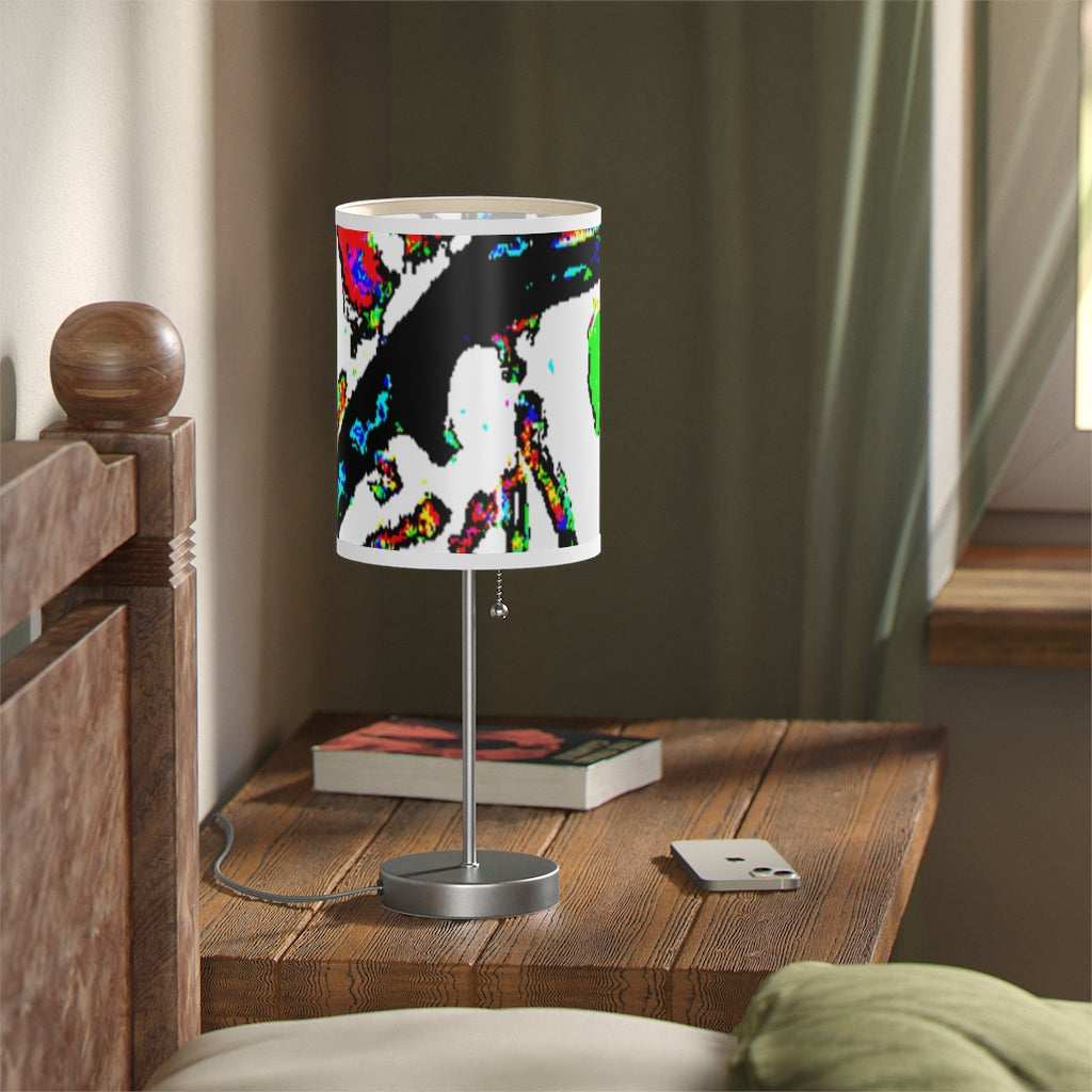 Painted Money Lamp on a Stand, US|CA plug