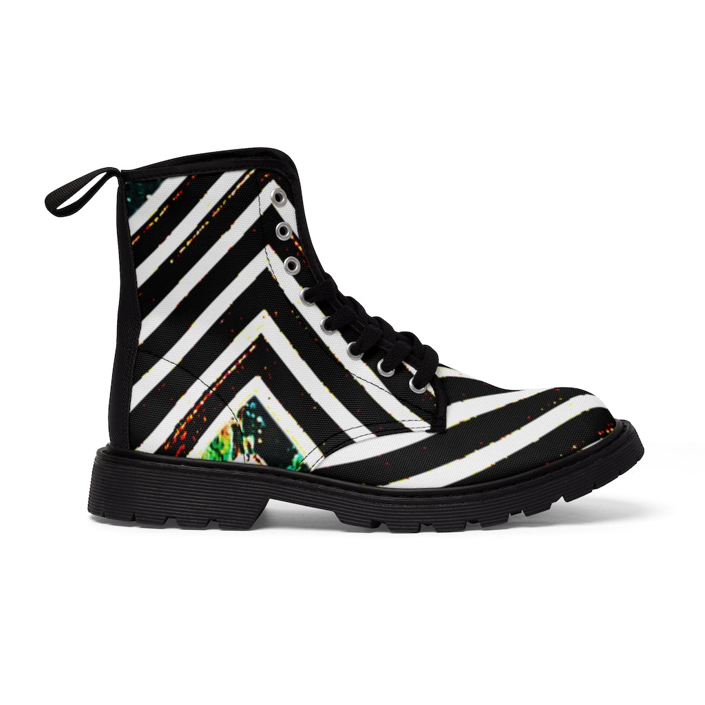 Branded Women's Canvas Boots