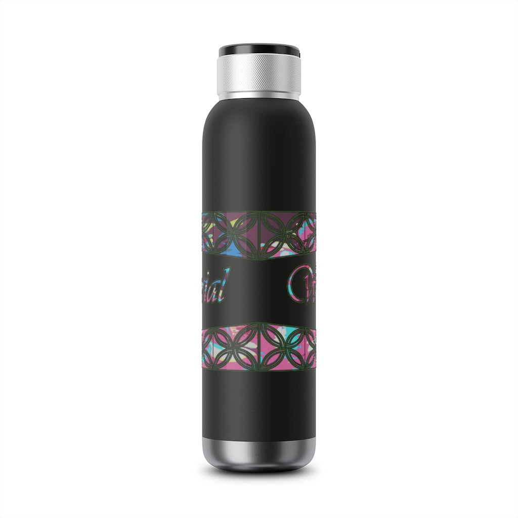 Graphic "Wifey" Soundwave Copper Vacuum Audio Bottle 22oz