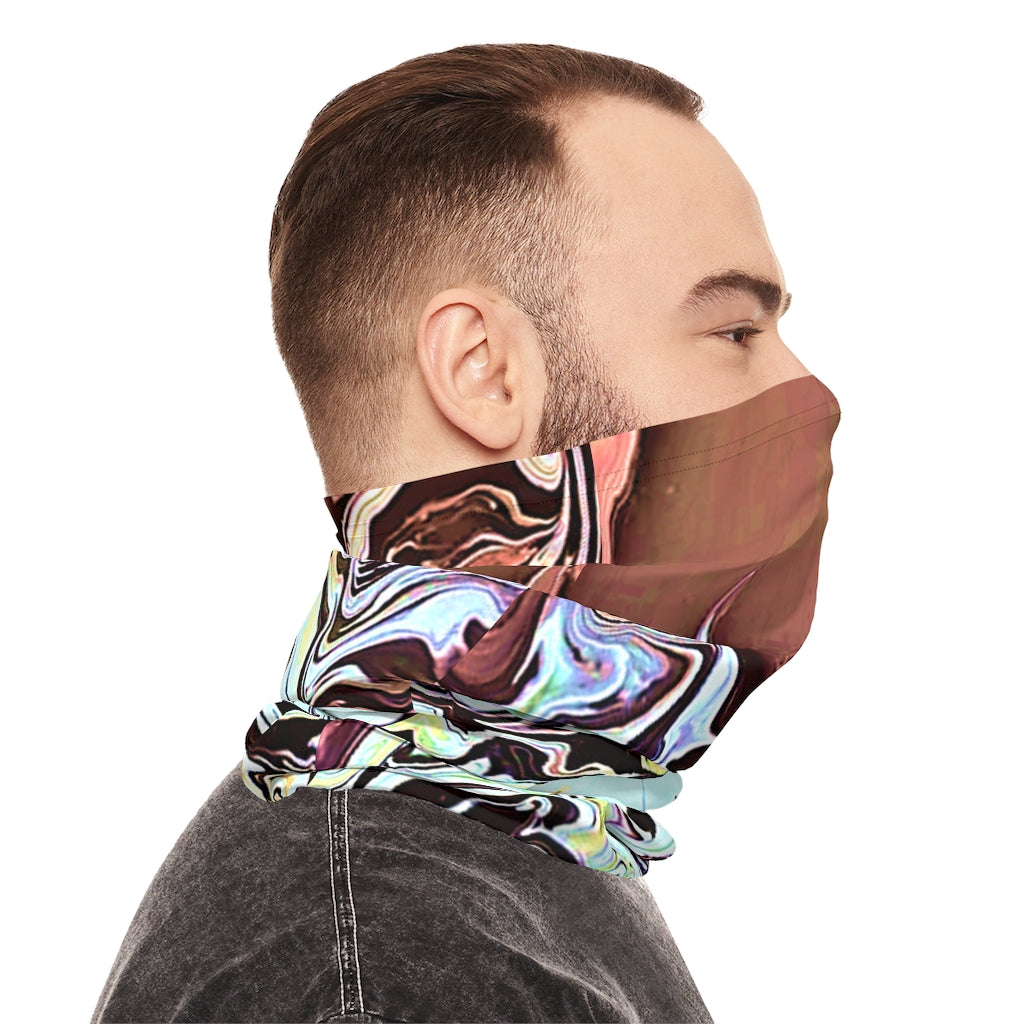 CDEJ Turquoise Marble Lightweight Neck Gaiter