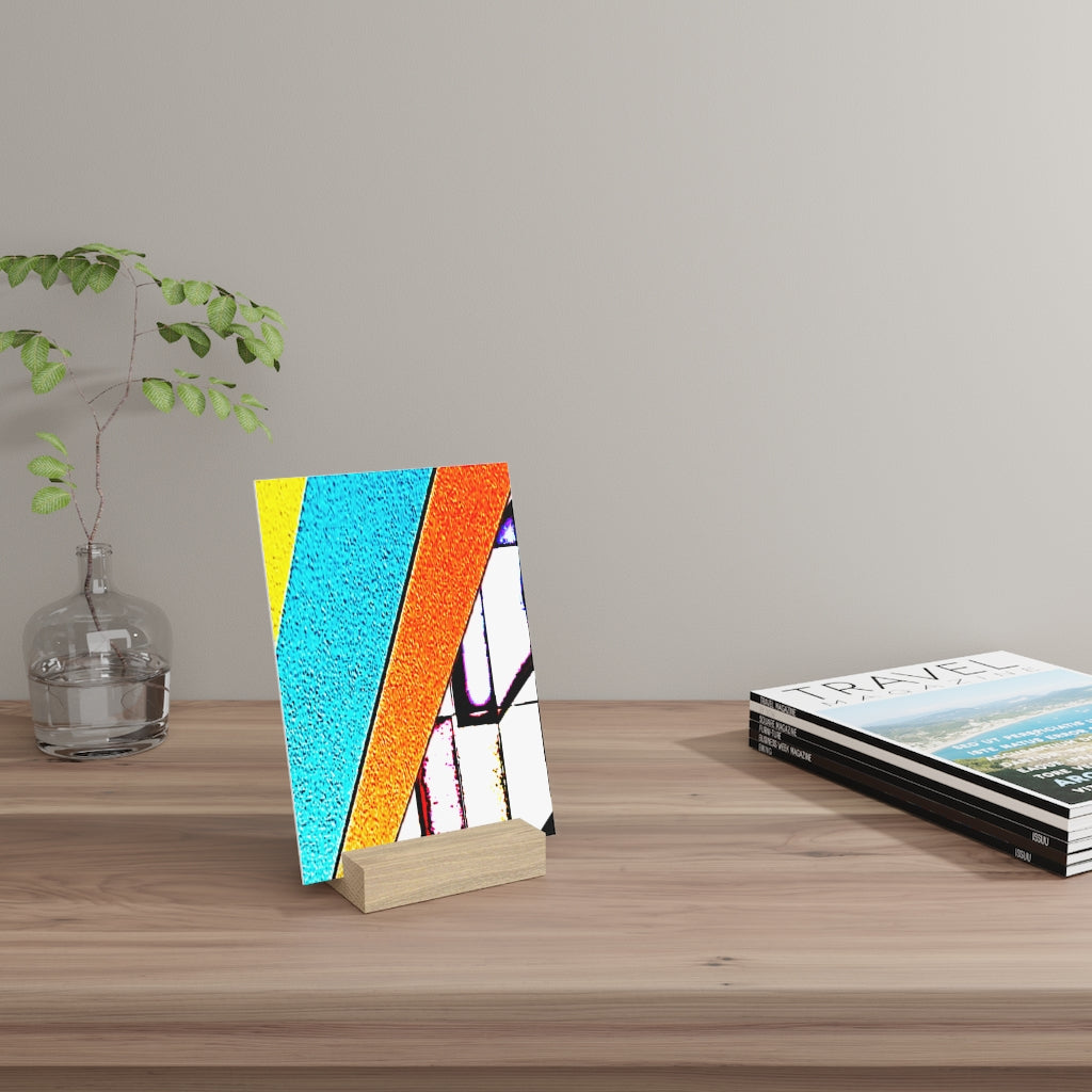 Abstract Gallery Board with Stand