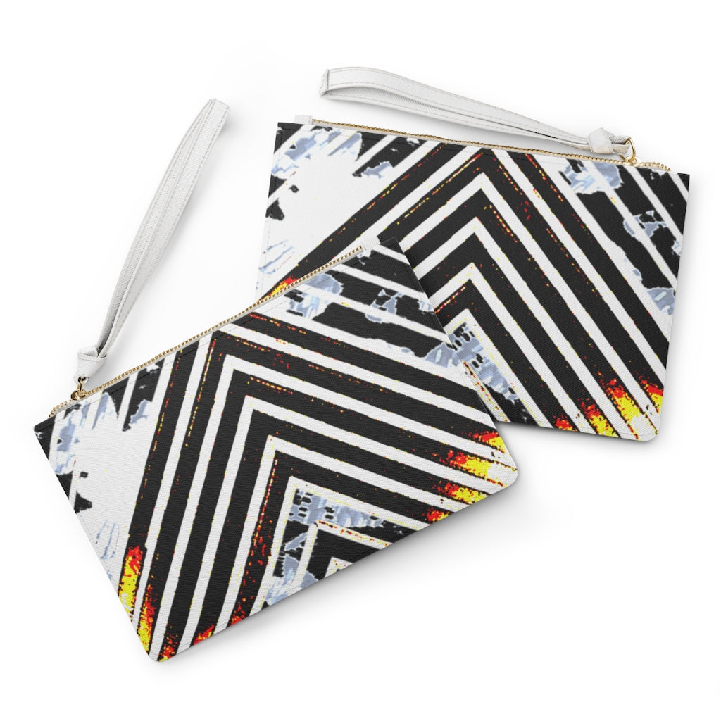 Stripped Clutch Bag